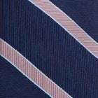 The Travis Tie (Navy Pink Stripe Men's Tie) - SARTORO871