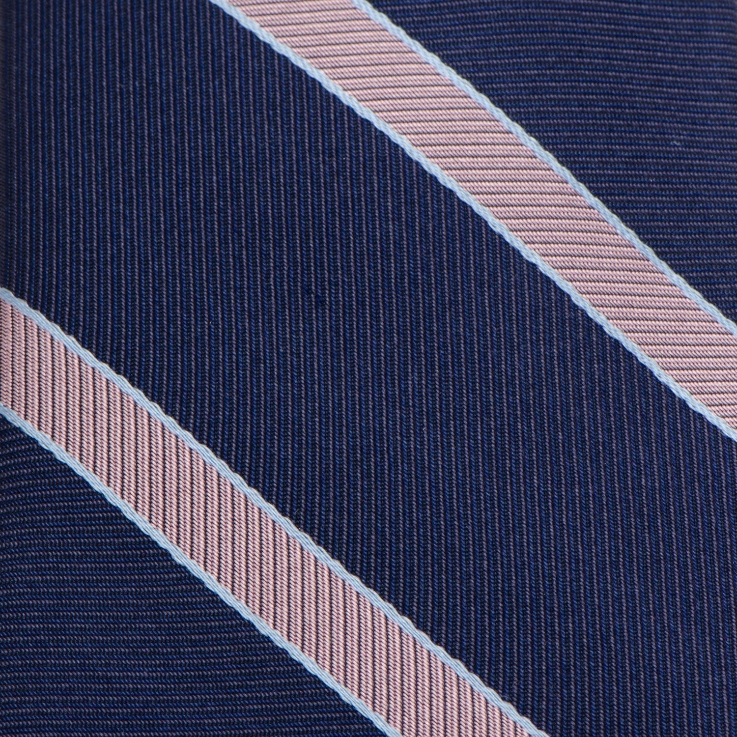 The Travis Tie (Navy Pink Stripe Men's Tie) - SARTORO427