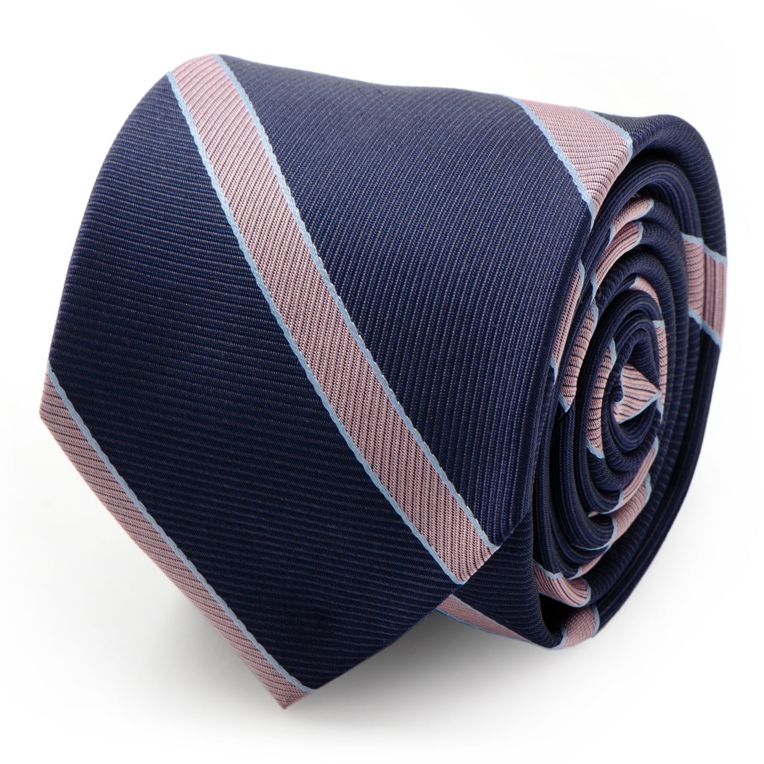 The Travis Tie (Navy Pink Stripe Men&amp;#39;s Tie)359