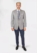 Thompson Harbor Grey Sharkskin Jacket - SARTORO