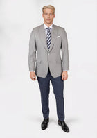 Thompson Harbor Grey Sharkskin Jacket - SARTORO824