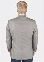 Thompson Harbor Grey Sharkskin Jacket - SARTORO102
