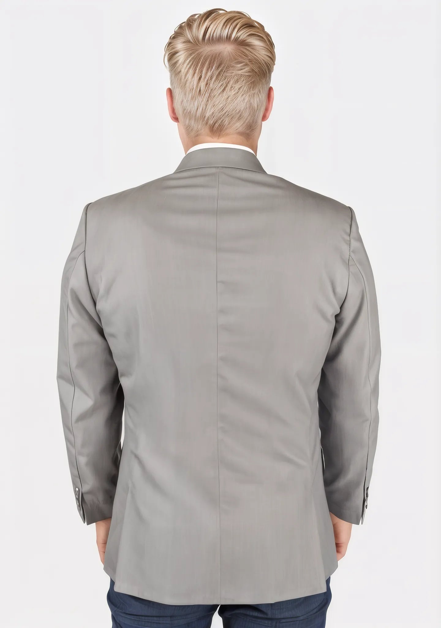 Thompson Harbor Grey Sharkskin Jacket - SARTORO