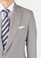 Thompson Harbor Grey Sharkskin Jacket - SARTORO307