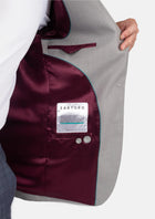 Thompson Harbor Grey Sharkskin Jacket - SARTORO177