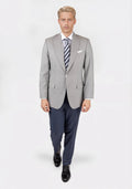 Thompson Harbor Grey Sharkskin Jacket - SARTORO