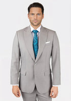 Thompson Harbor Grey Sharkskin Suit - SARTORO673