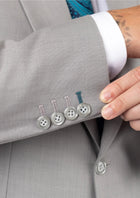 Thompson Harbor Grey Sharkskin Suit - SARTORO12