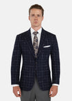 Astor Charcoal Flannel Windowpane Jacket