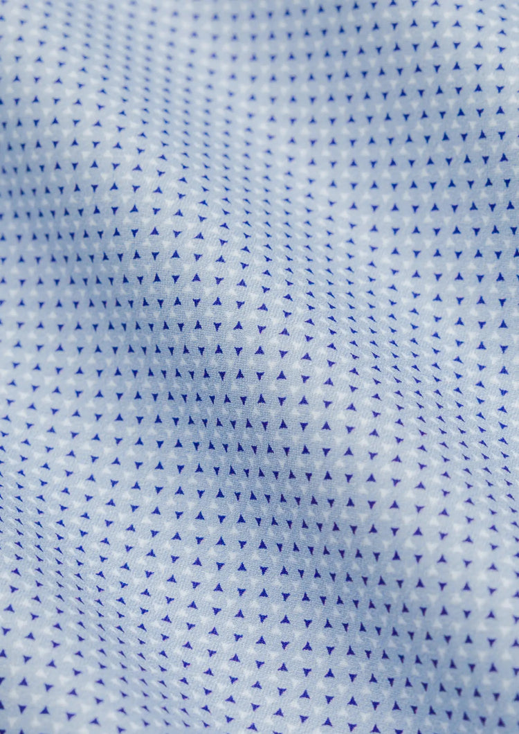 Tiny triangles Sky Blue Shirt - SARTORO809