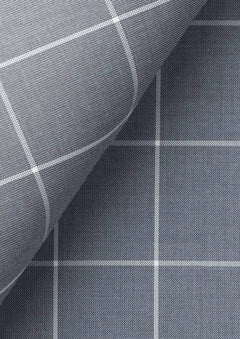 Powder Grey Windowpane