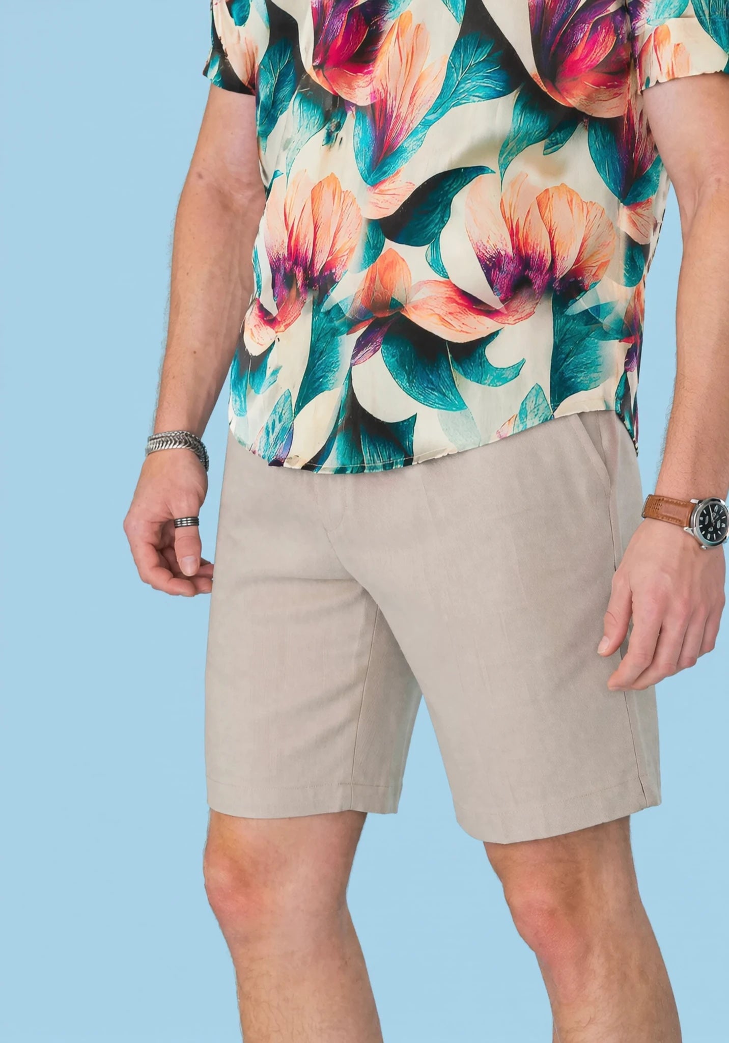 Tropic Lotus Silk Shirt - SARTORO230
