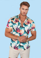 Tropic Lotus Silk Shirt - SARTORO16
