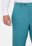 Turkish Blue Linen Pants - SARTORO756
