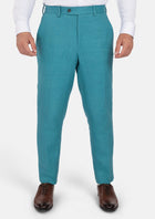 Turkish Blue Linen Pants - SARTORO95