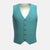 Turkish Blue Linen Vest - SARTORO