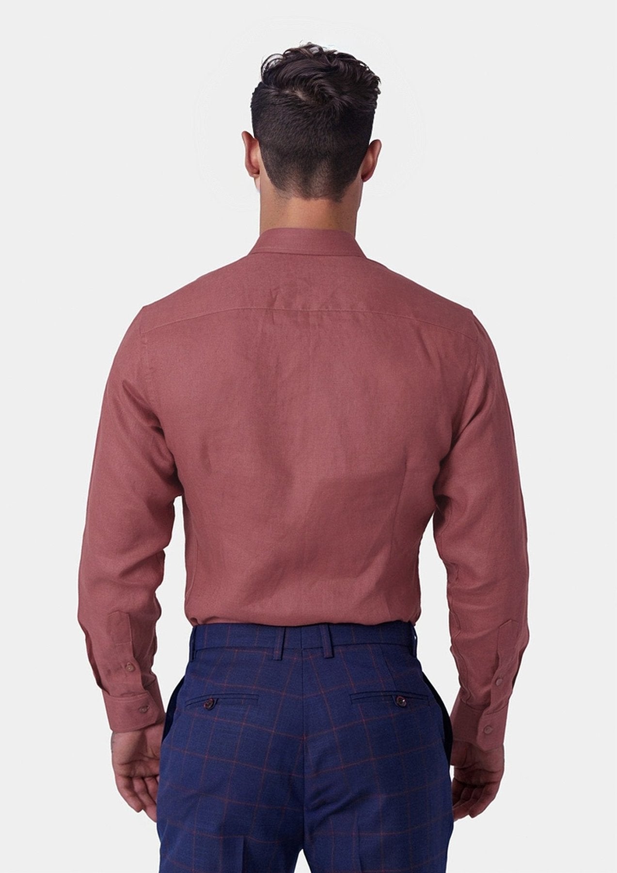 Tuscan Red Linen Shirt - SARTORO