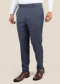Twilight Blue Plaid Pants - SARTORO