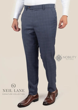 Twilight Blue Plaid Pants