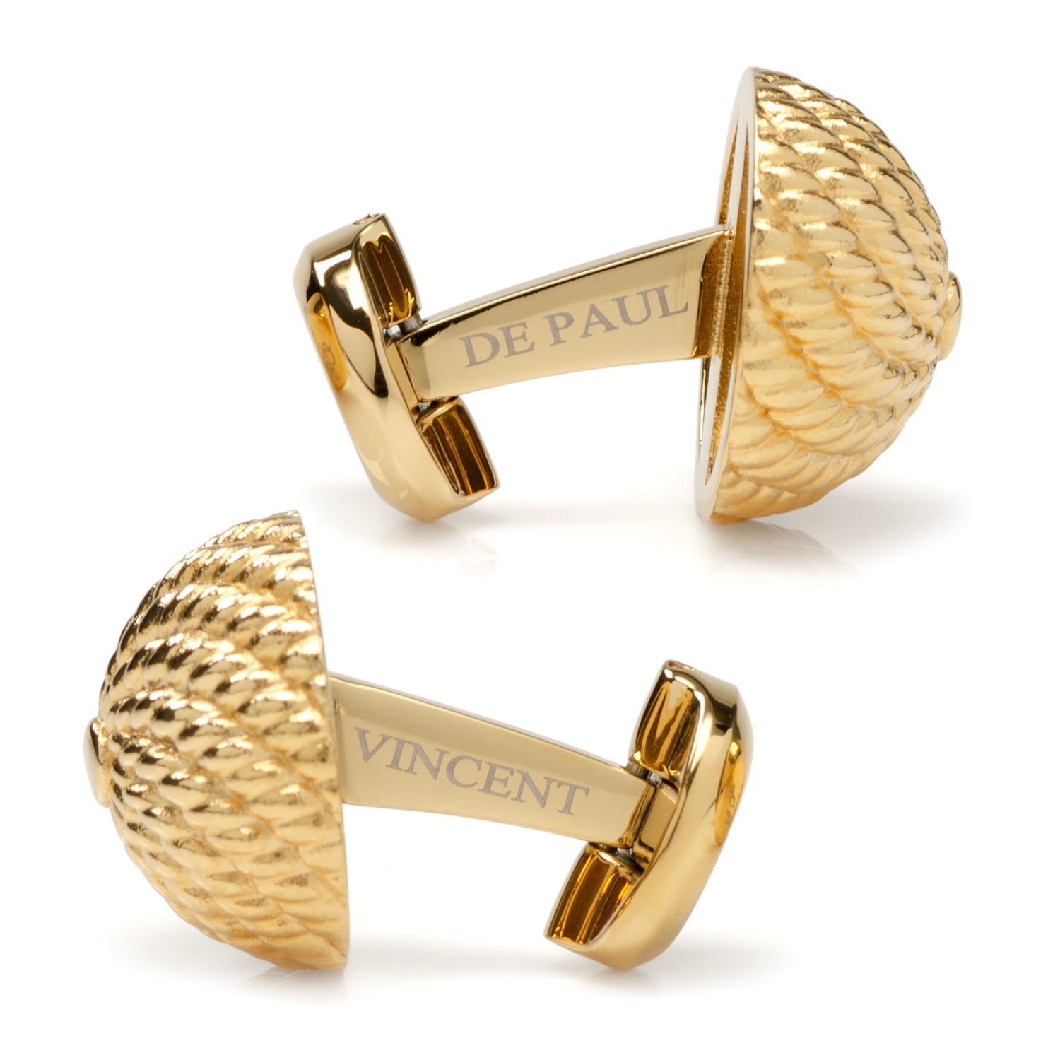 VDP 3D Colony Gold Stainless Cufflinks - SARTORO656