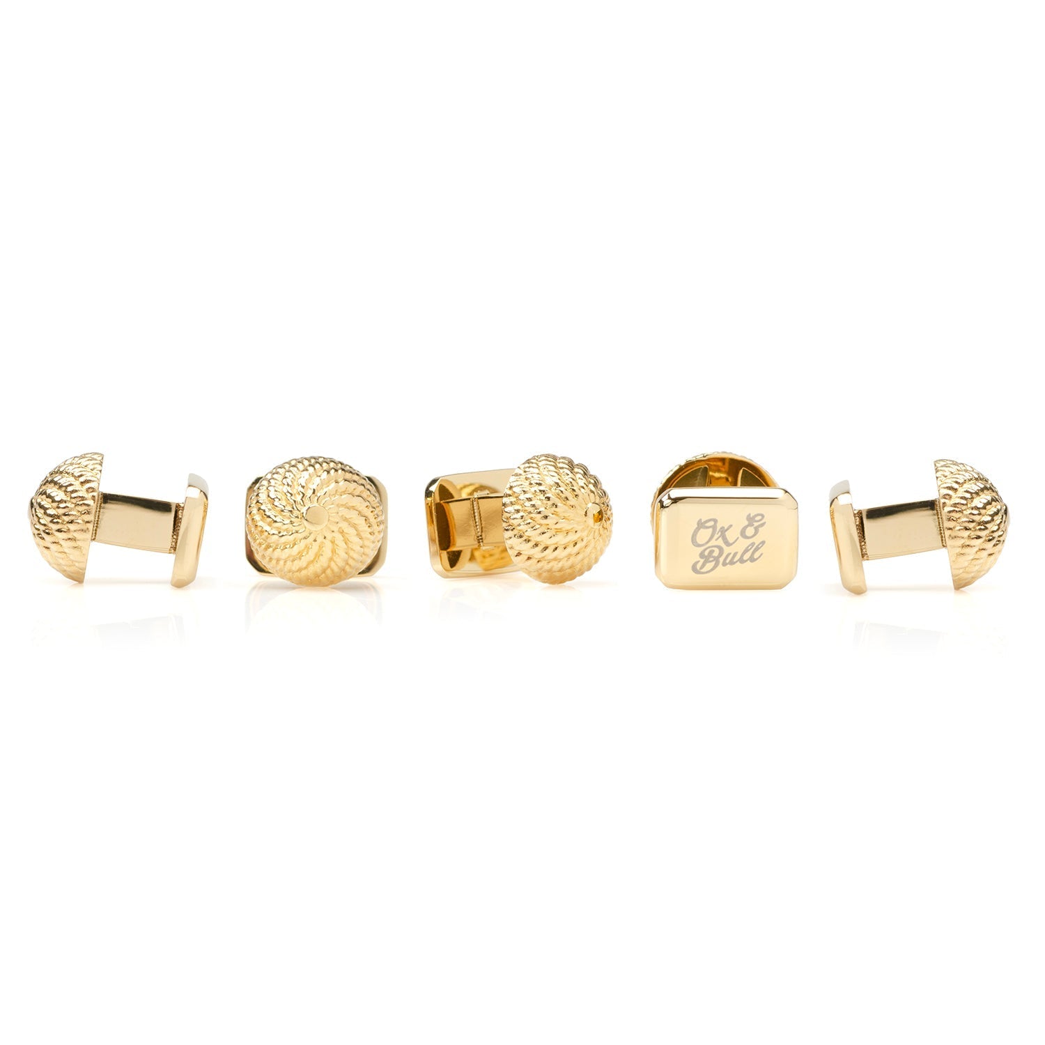 VDP 3D Colony Gold Stainless Studs - SARTORO835
