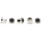 VDP White & Black Pave Crystals Studs - SARTORO831