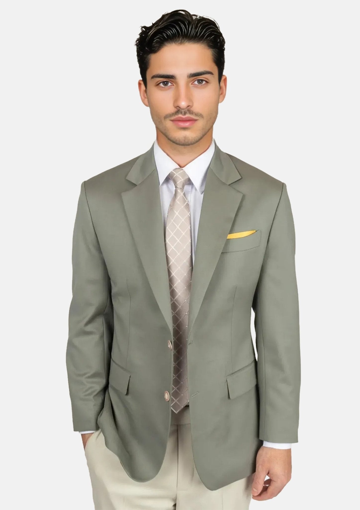 Verona Sage Twill Jacket - SARTORO320