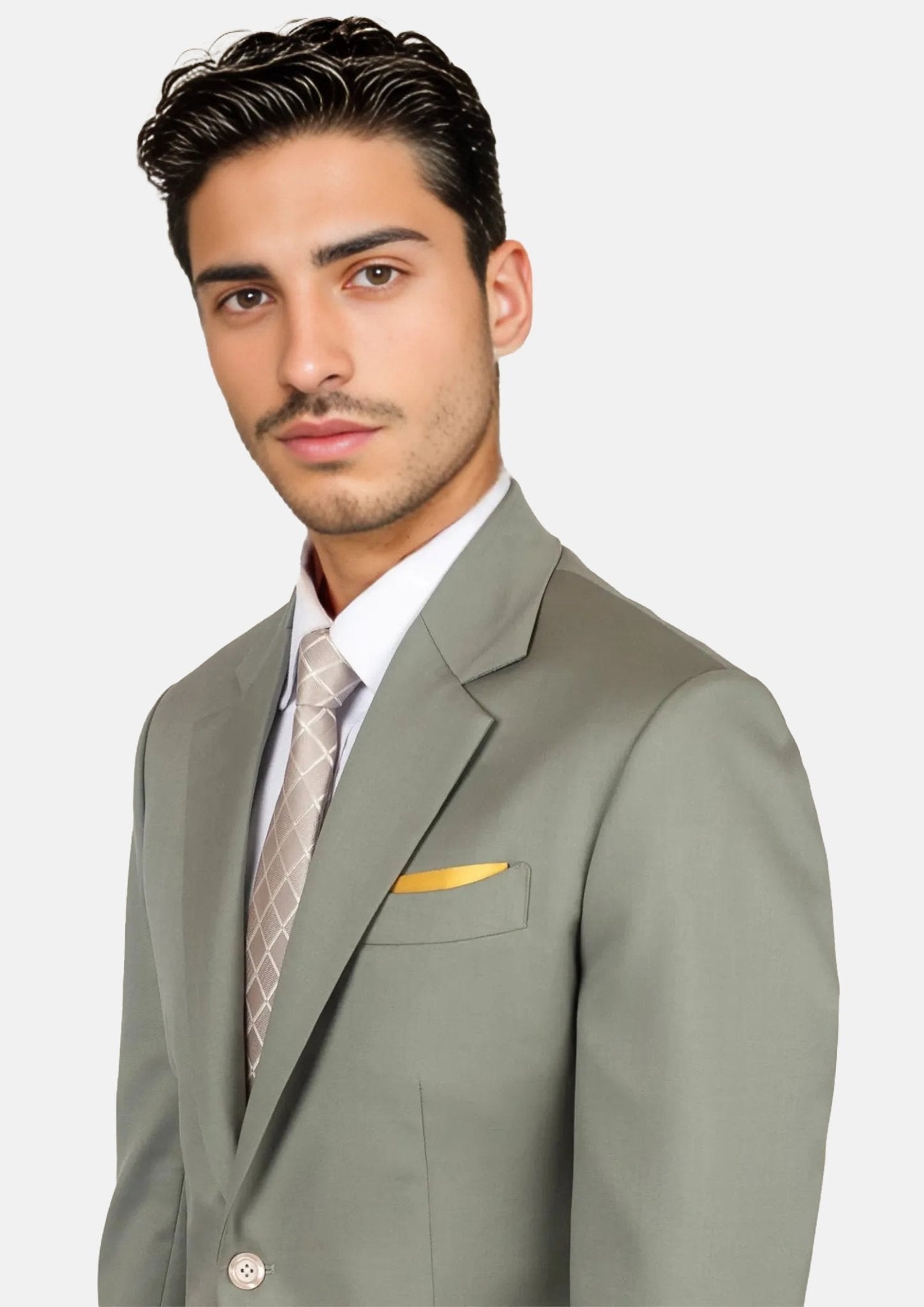 Verona Sage Twill Jacket - SARTORO132