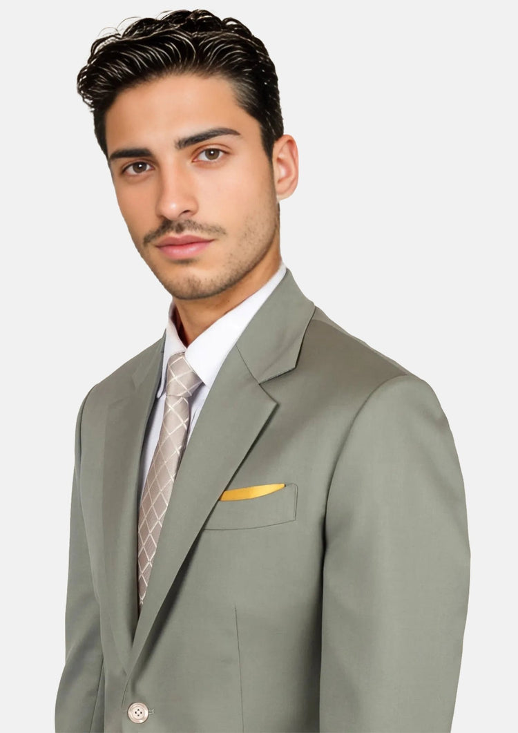 Verona Sage Twill Jacket - SARTORO112
