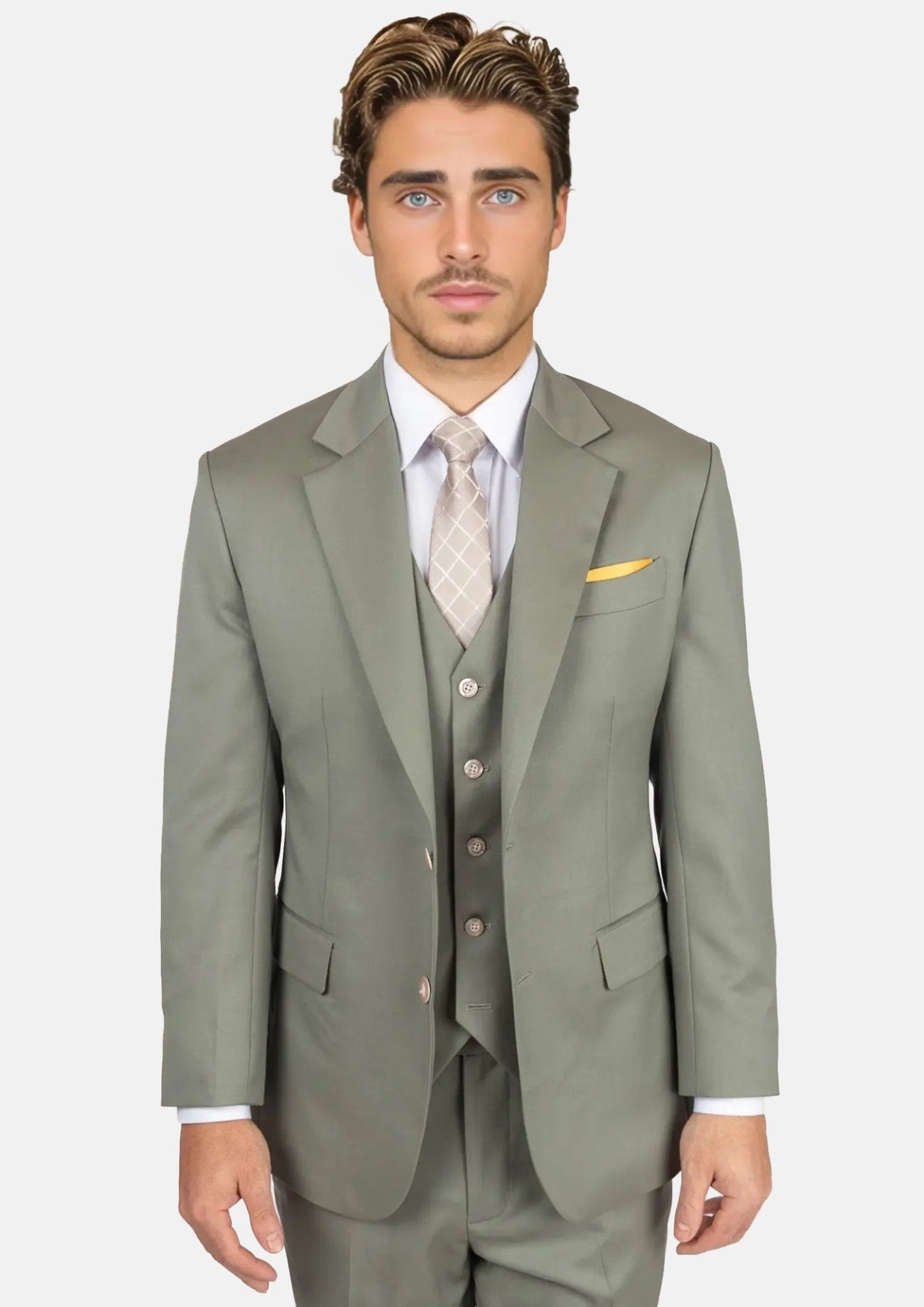 Verona Sage Twill Suit - SARTORO48