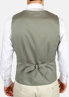 Verona Sage Twill Vest - SARTORO761