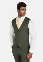 Vintage Olive Vest - SARTORO331