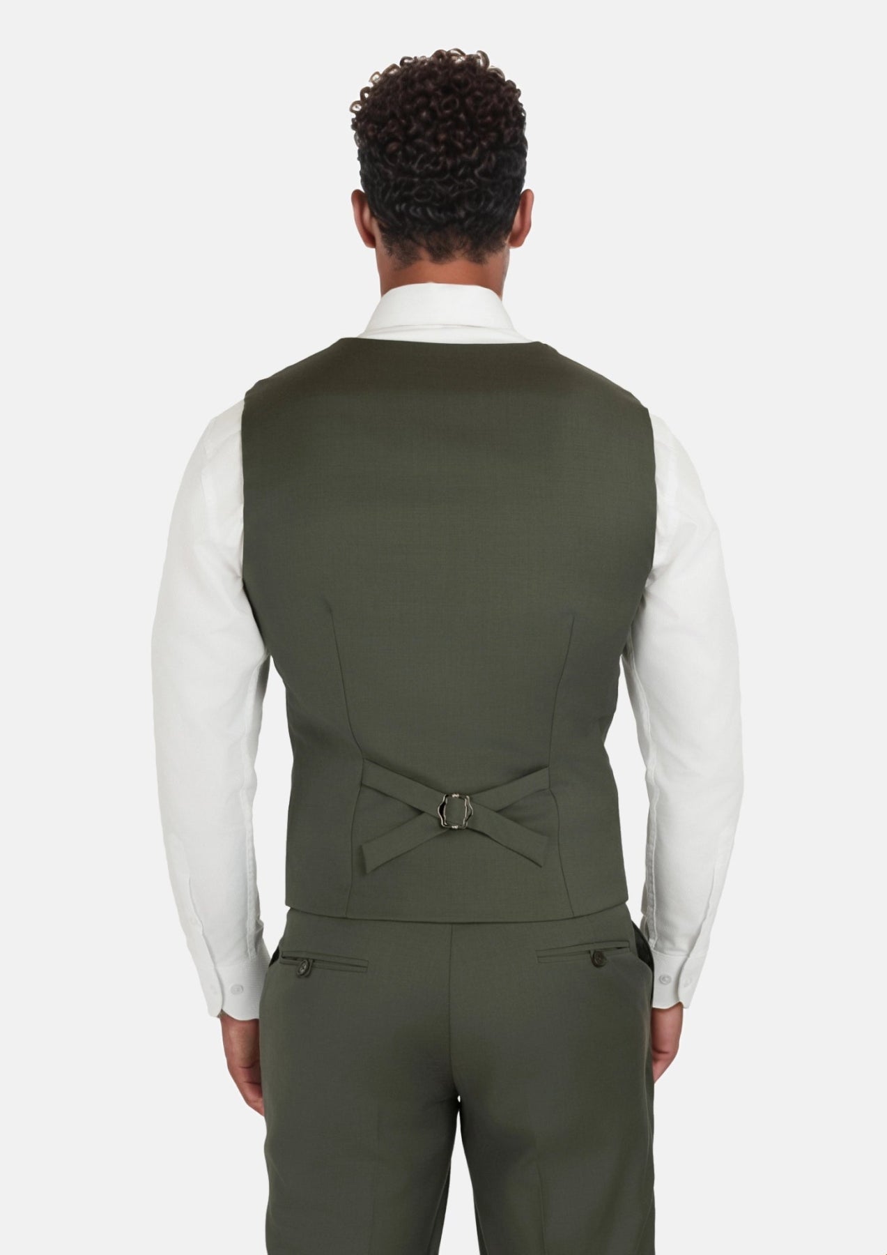 Vintage Olive Vest - SARTORO