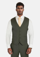 Vintage Olive Vest - SARTORO824