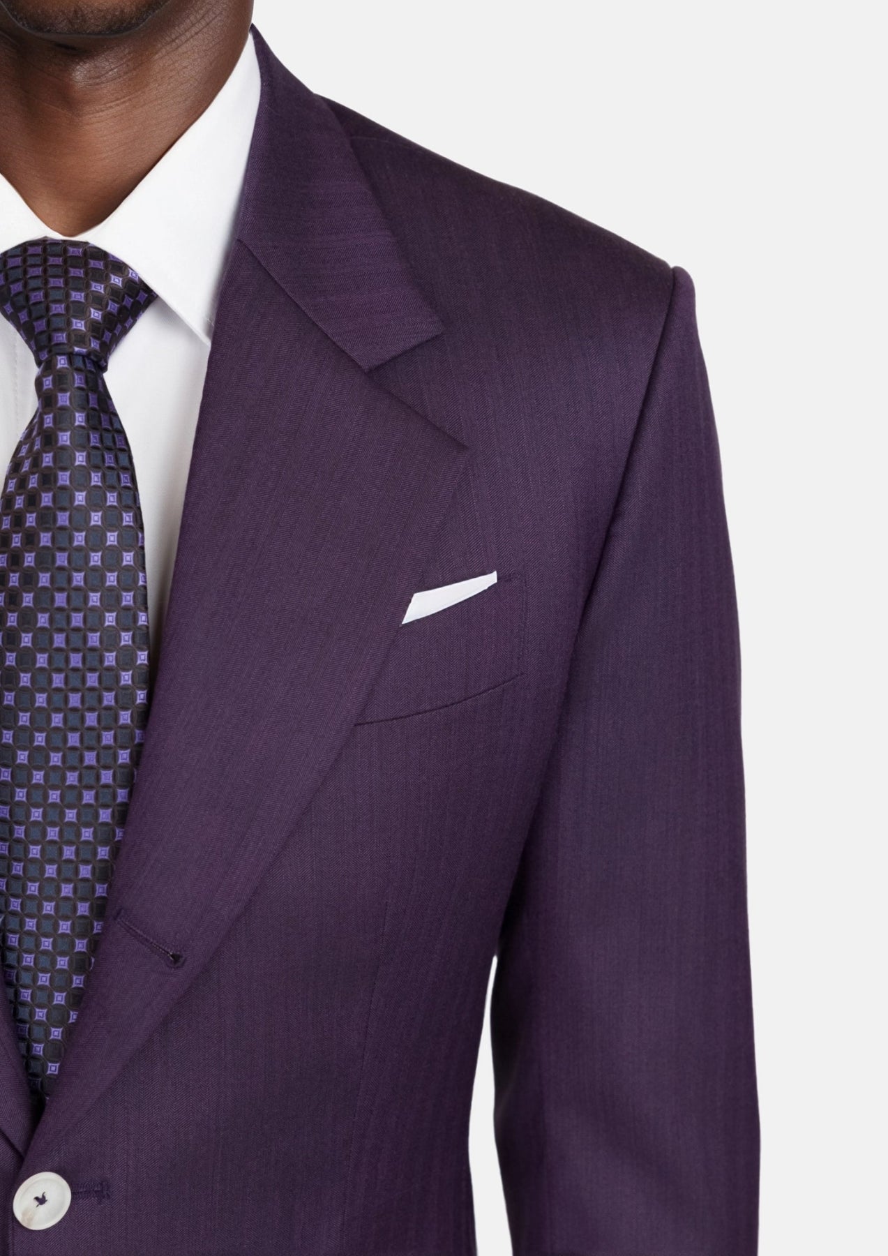 Violet Herringbone Thompson Suit