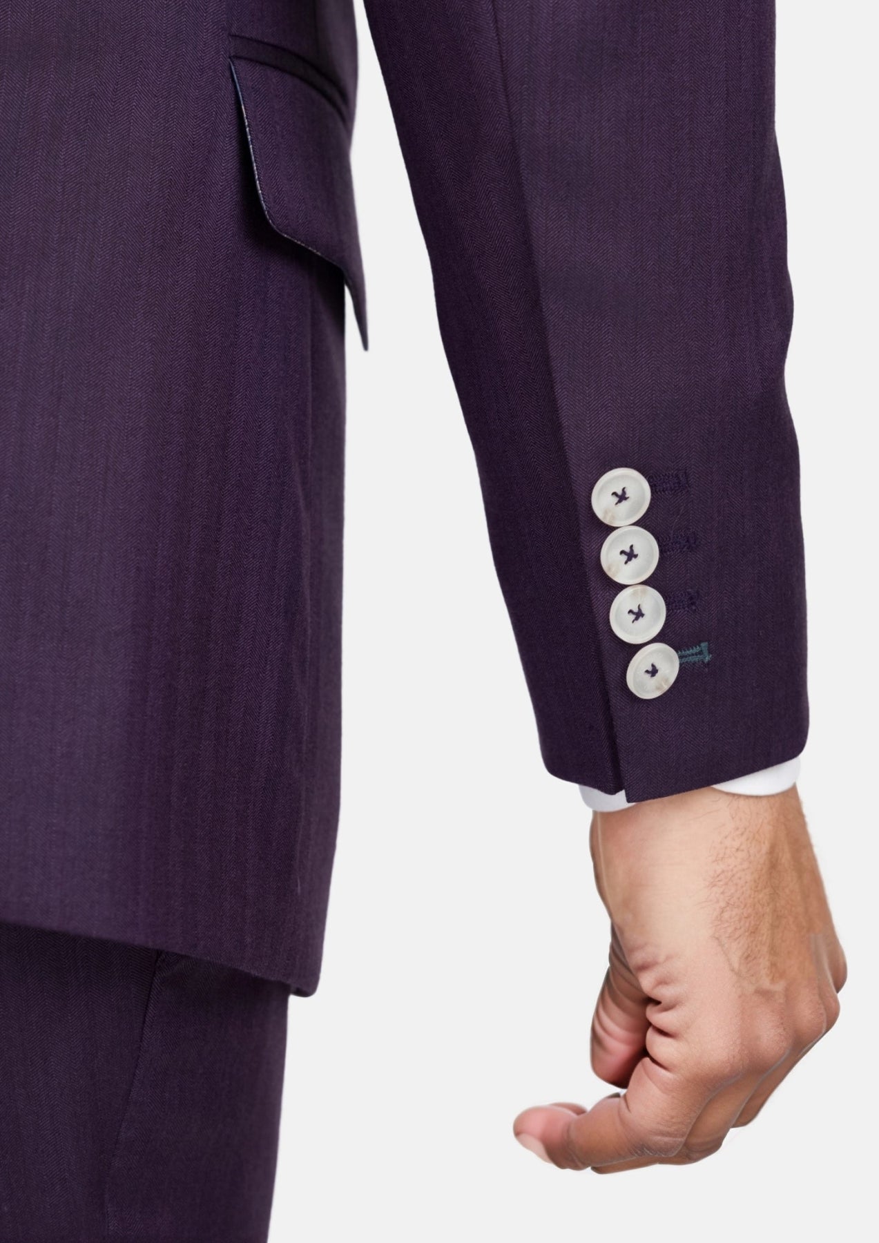 Violet Herringbone Thompson Jacket - SARTORO