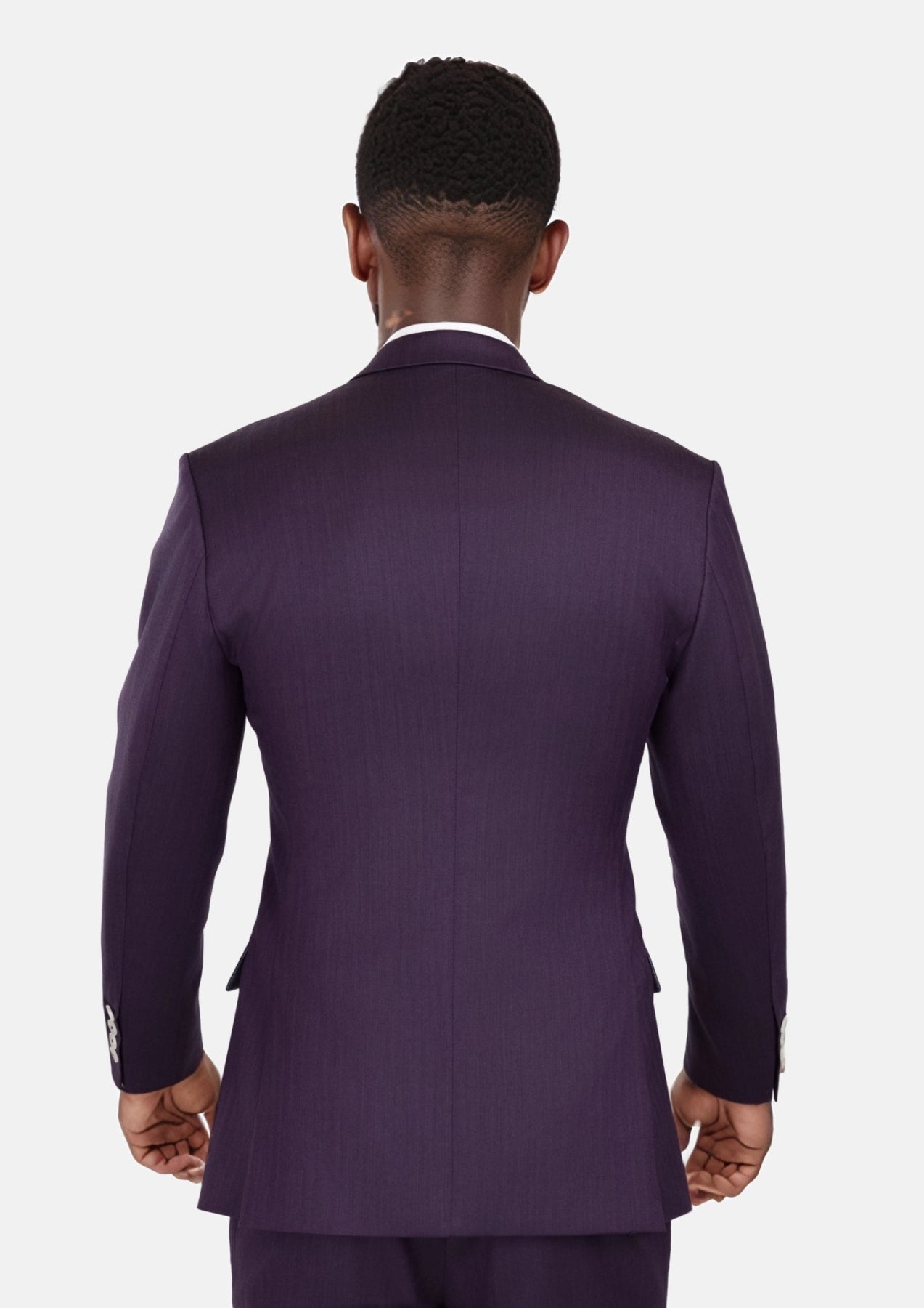 Violet Herringbone Thompson Suit - SARTORO