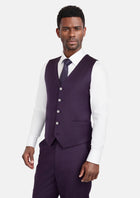 Violet Herringbone Vest - SARTORO855