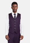 Violet Herringbone Vest