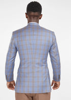 Vista Blue Checked Thompson Jacket - SARTORO5