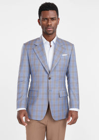 Vista Blue Checked Thompson Jacket