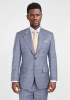 Vista Blue Checked Thompson Suit - SARTORO814