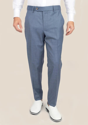 Vista Blue Sharkskin Pants