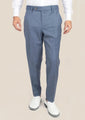 Vista Blue Sharkskin Pants - SARTORO