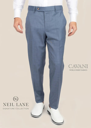 Vista Blue Sharkskin Pants