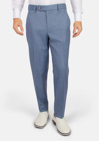 Vista Blue Sharkskin Pants