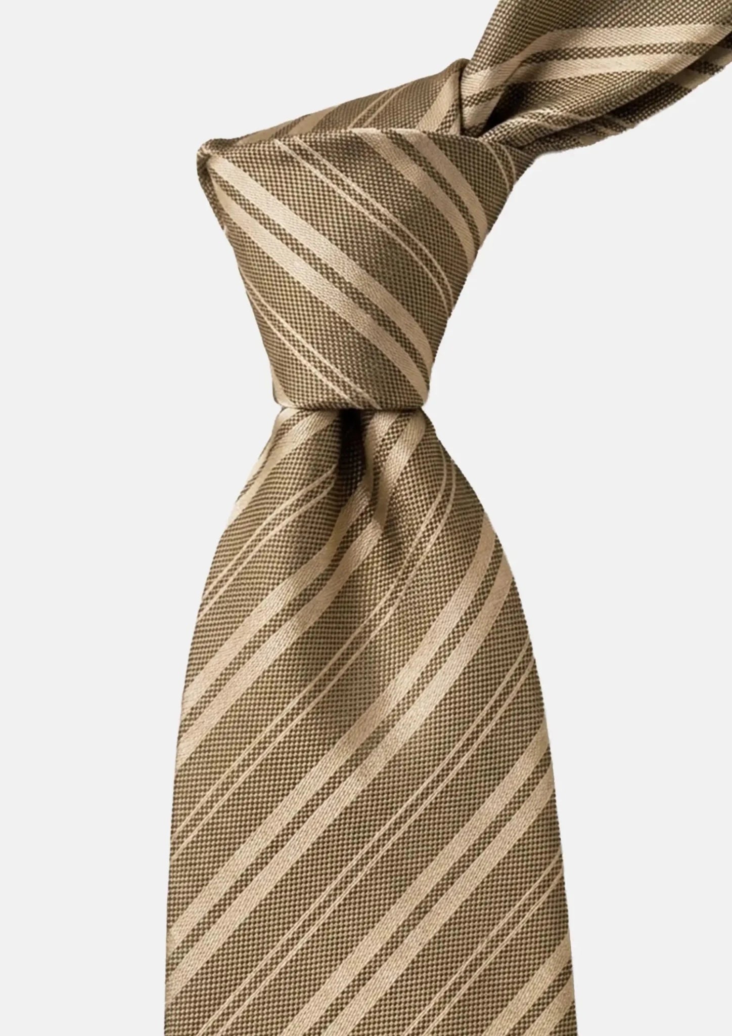 Warm Taupe Multi-Stripe Tie - SARTORO908