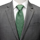 Watercress Green Tiled Men's Tie - SARTORO667