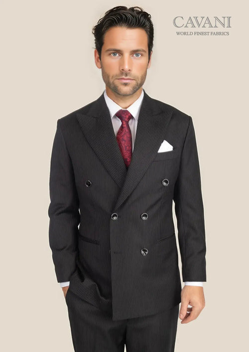 Waverly Black Pinstripe Jacket - SARTORO