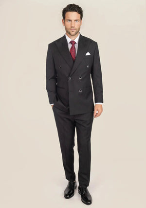 Waverly Black Pinstripe Suit